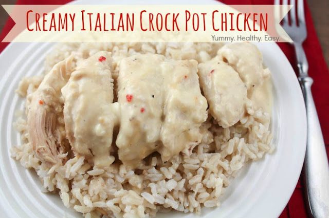 Slow Cooker Creamy Italian Chicken