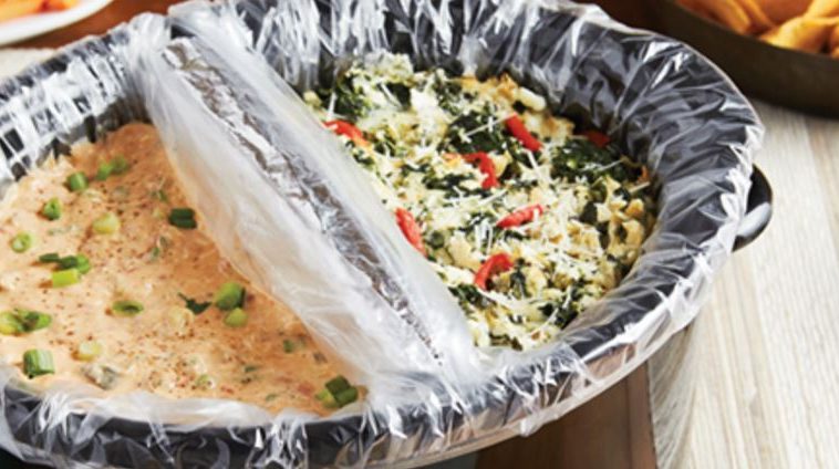 You Can Cook Two Dips at Once With This Genius Slow-Cooker Hack
