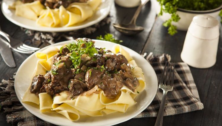 Bring ground beef and mushroom together in a slow cooker for hearty favorite