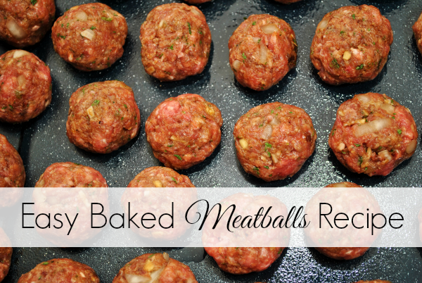 Easy Baked Meatballs