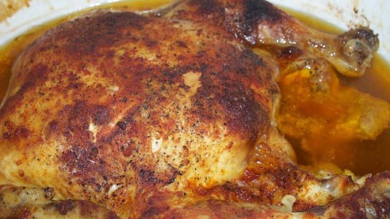 Garlic Roasted Chicken ( in a crock pot )