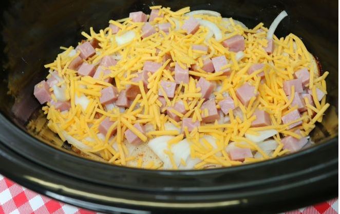 Put some potatoes and ham in a slow cooker. Hours later, it’s a savory favorite