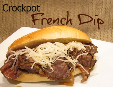 Easy Crockpot French Dip Sandwiches