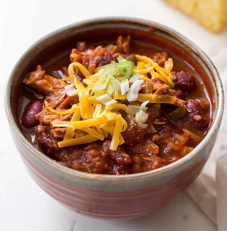 Easy Slow Cooker BBQ Turkey Chili Recipes 2 Day