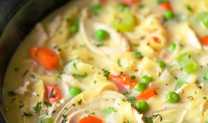 SLOW COOKER CHICKEN NOODLE SOUP