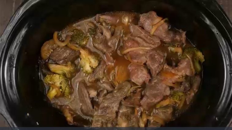 How to make Chinese-style broccoli beef in a slow cooker