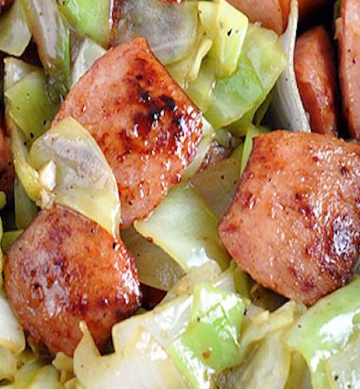 Slow Cooker Cabbage, Sausage and Potatoes