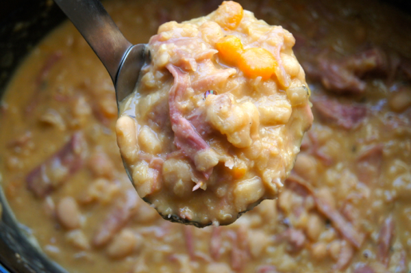 Slow Cooker Ham and Beans