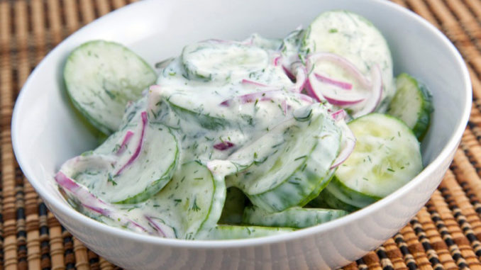 Creamy Yogurt Cucumber Salad