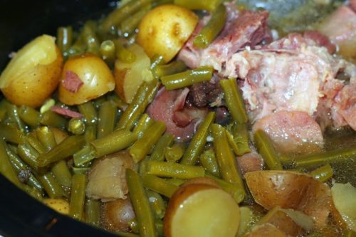 The Amazing Crockpot Ham, Green Beans and Potatoes!