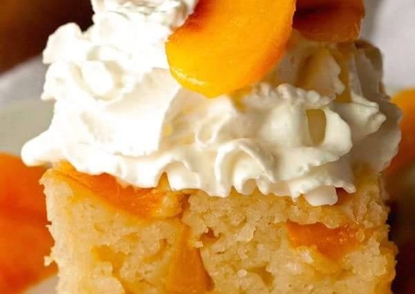 Peach Cobbler Snack Cake