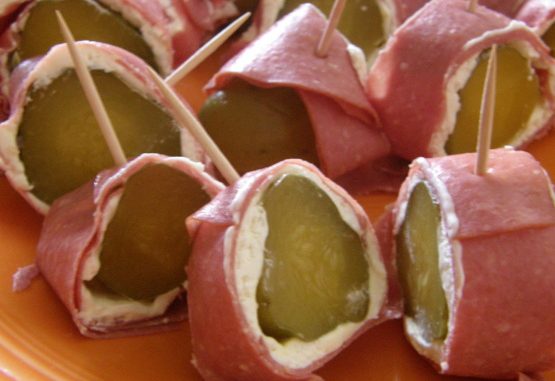 Ham & Cream Cheese Pickle Roll-ups