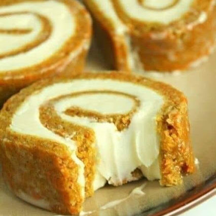 Carrot Cake Roll with Cream Cheese