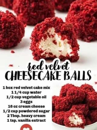 Red Velvet Cheesecake Balls