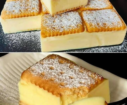 CREAMY SQUARES WITH BISCUITS